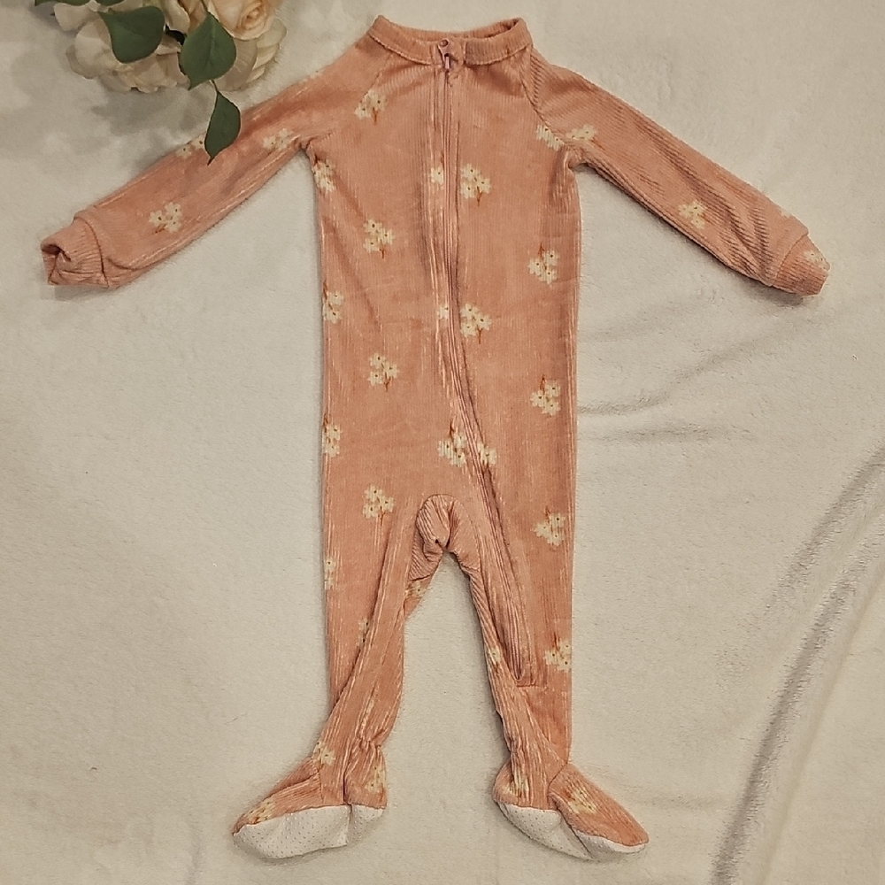 btween Coral Floral Kids Footie